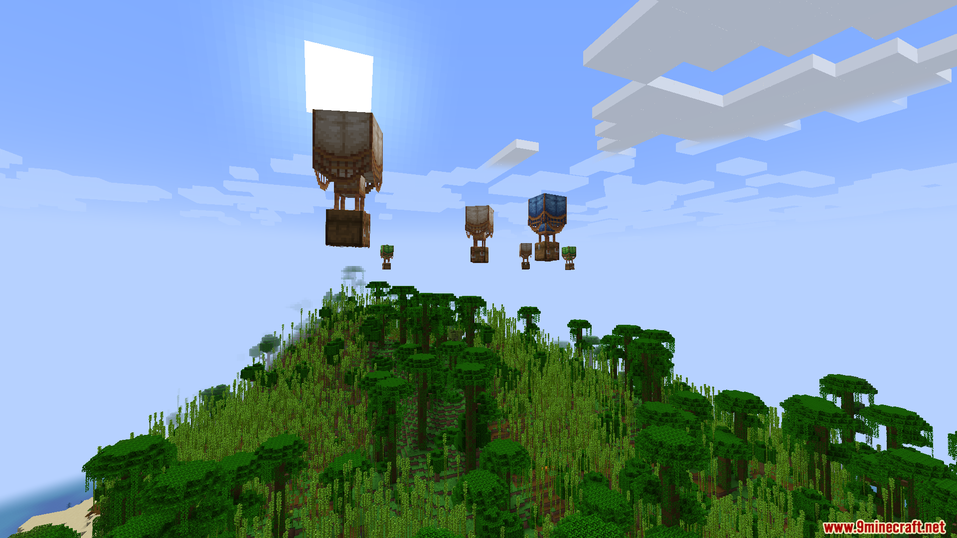 Collecting dropped loot items from a broken chest in the jungle