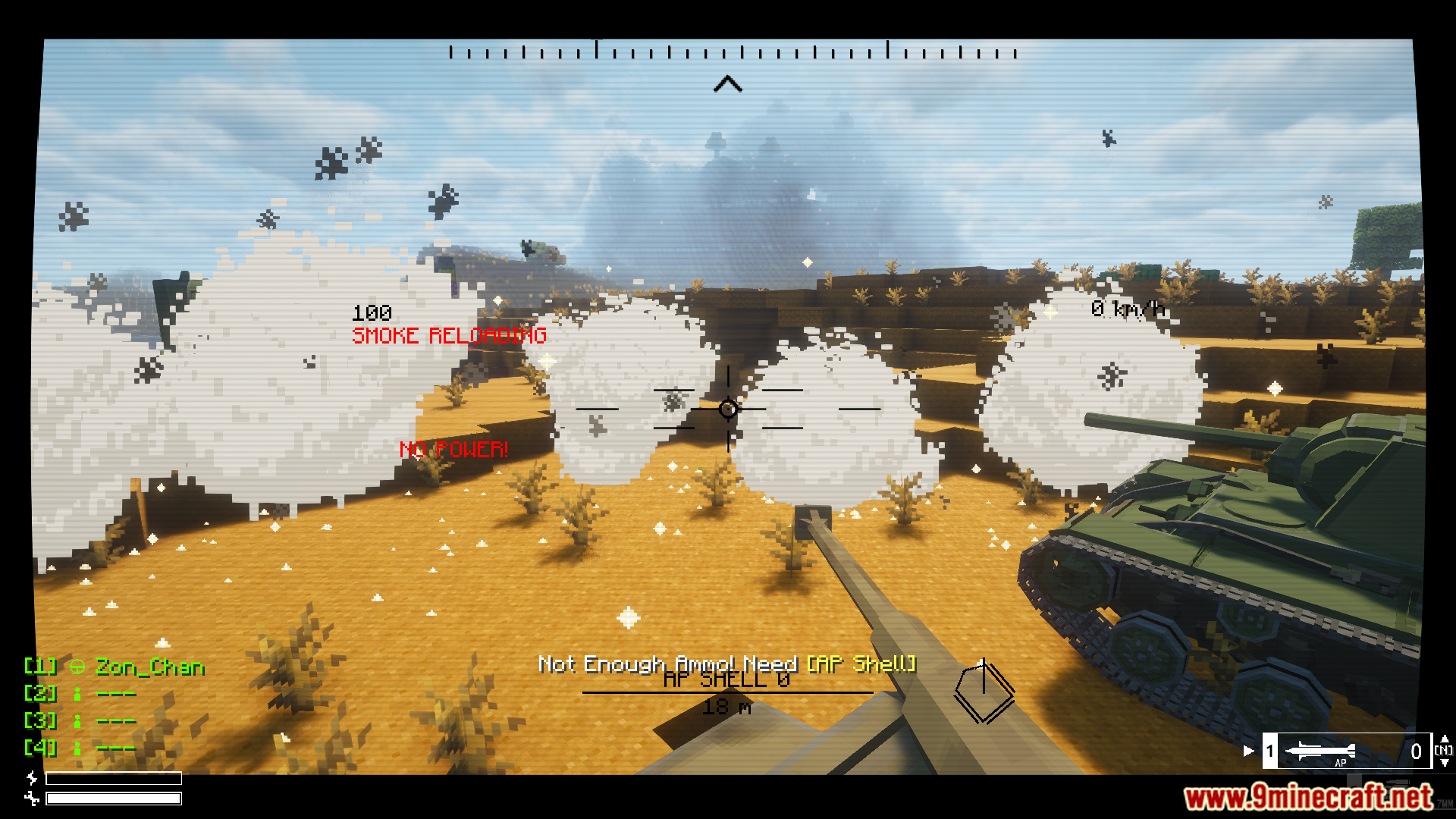 Deploying smoke screen from tank in SBW Warsteel WW2 Mod