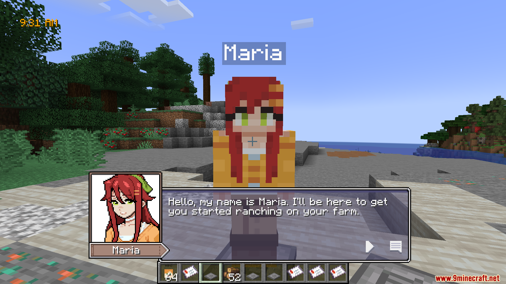 Maria introducing herself to help with ranching