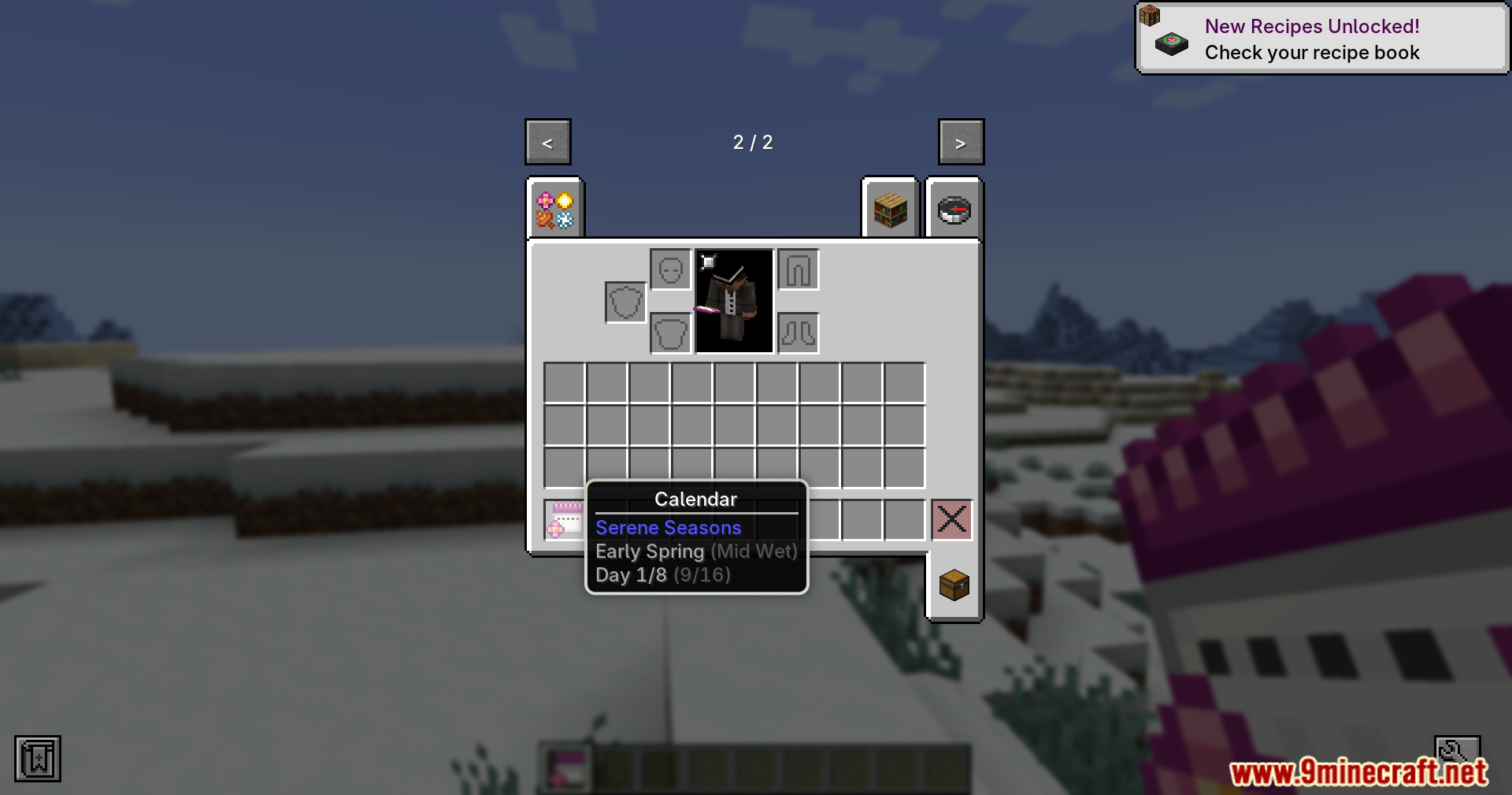 Calendar item showing Early Spring season