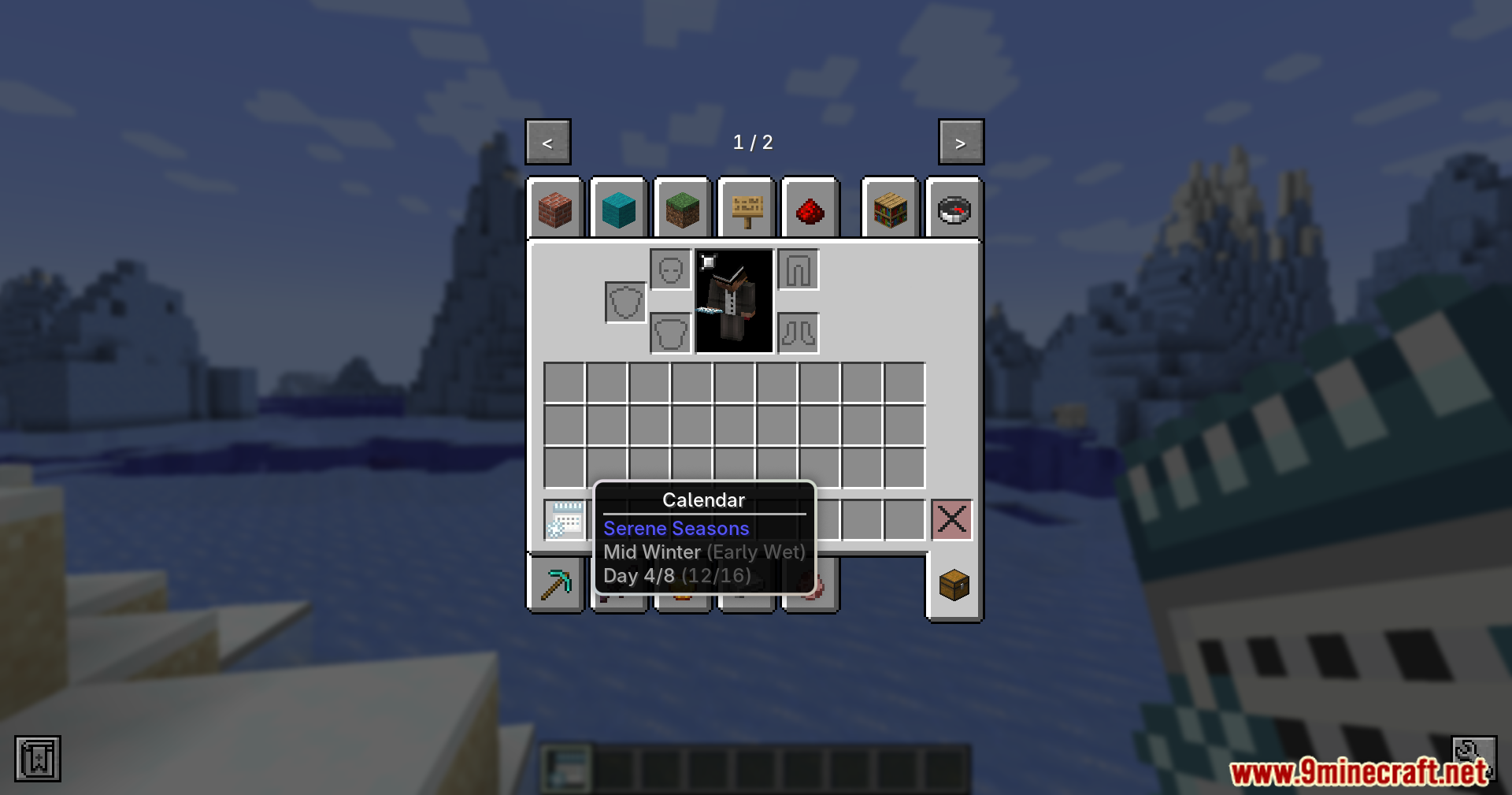 Calendar item showing Mid Winter season