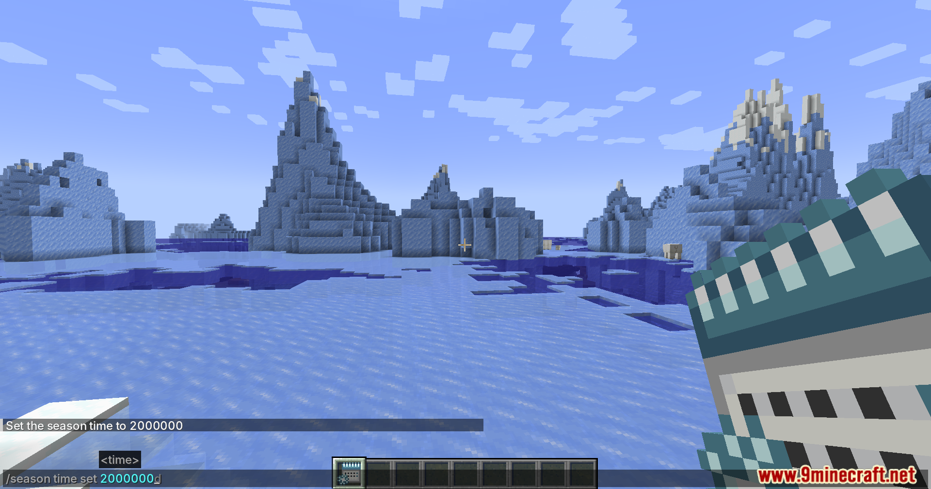 Player using command to set season time