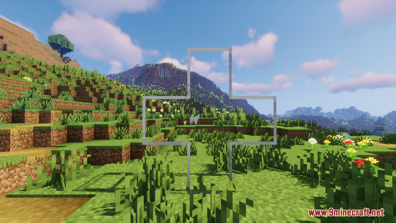 Stay Clear Texture Pack demonstrating a transparent glass block structure