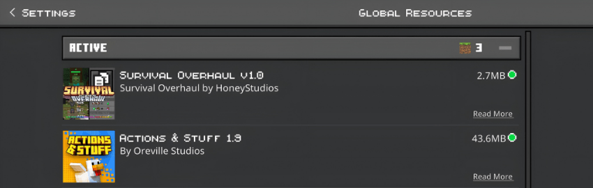 Survival Overhaul Texture Pack MCPE/Bedrock Texture Pack Screenshot 9