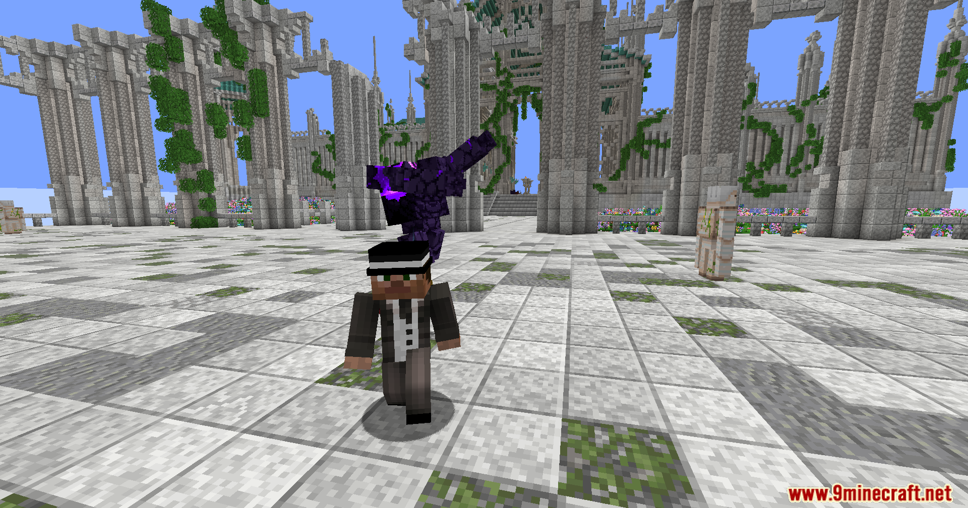 Player character fleeing from an attacking dark golem in the arena