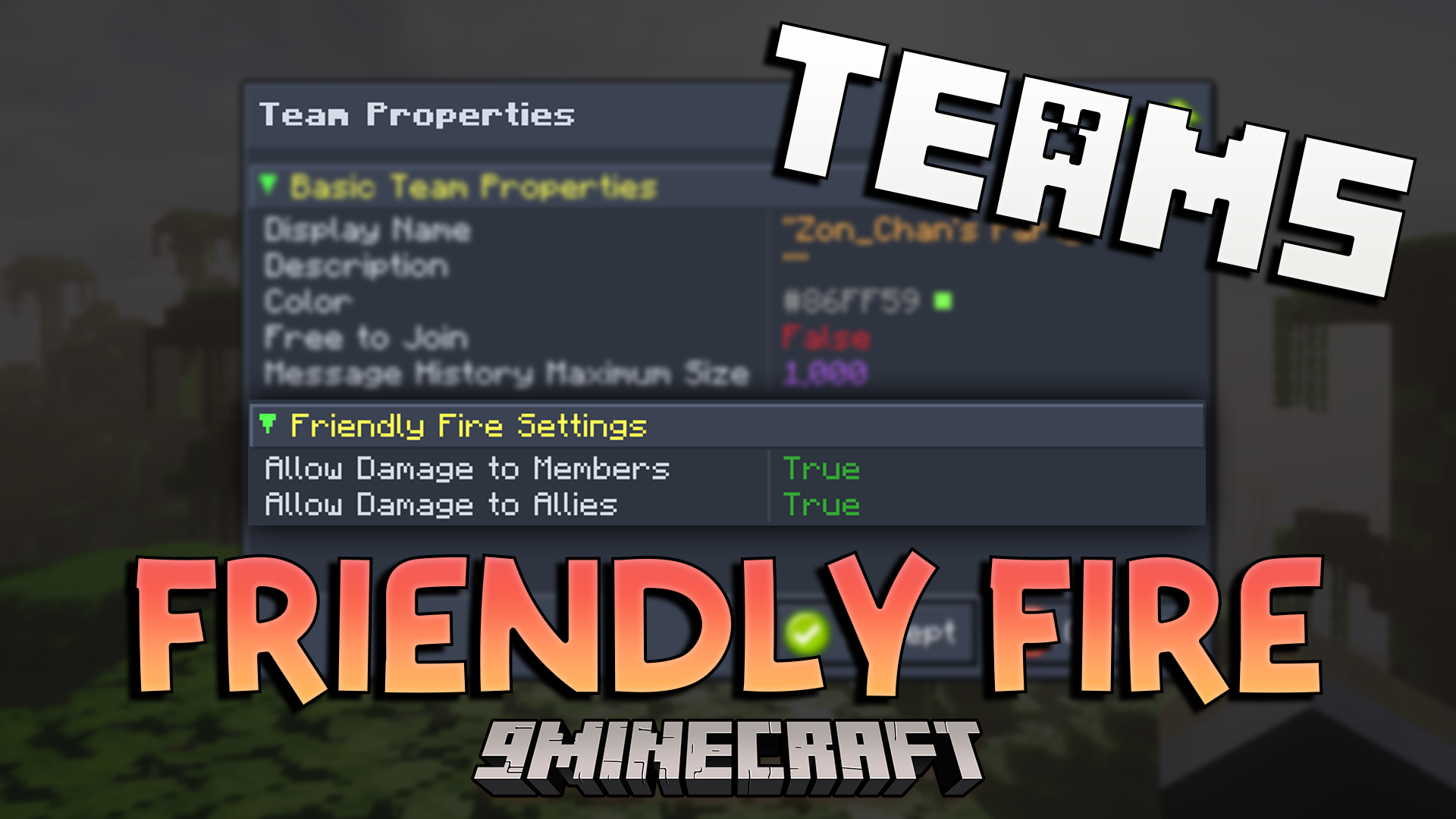 Teams Friendly Fire Addon Mod