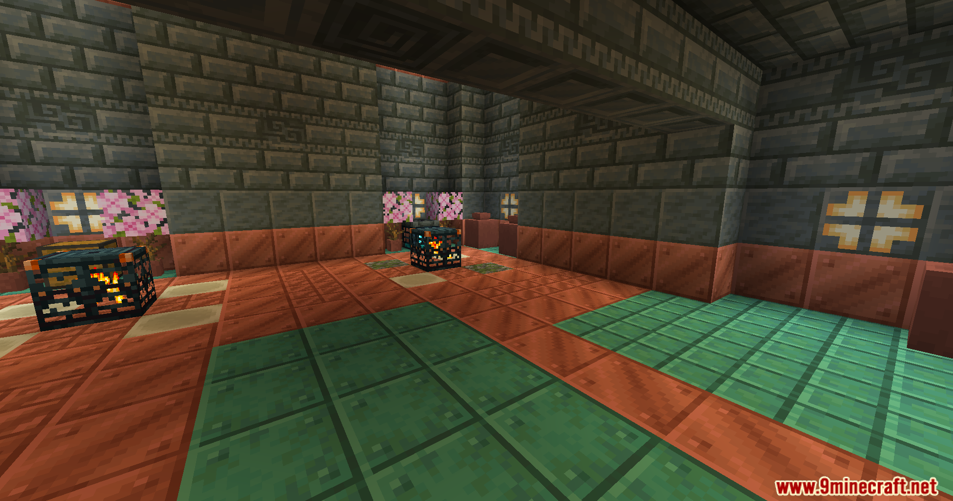 Trials Chambers Reuploaded Mod Screenshot 5 Multiple trial spawners in a room from Trials Chambers Reuploaded Mod