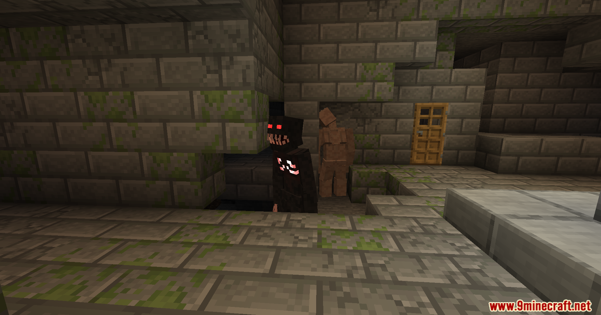 Dark demon creature with red eyes from Ultimate Zombie Apocalypse Mod