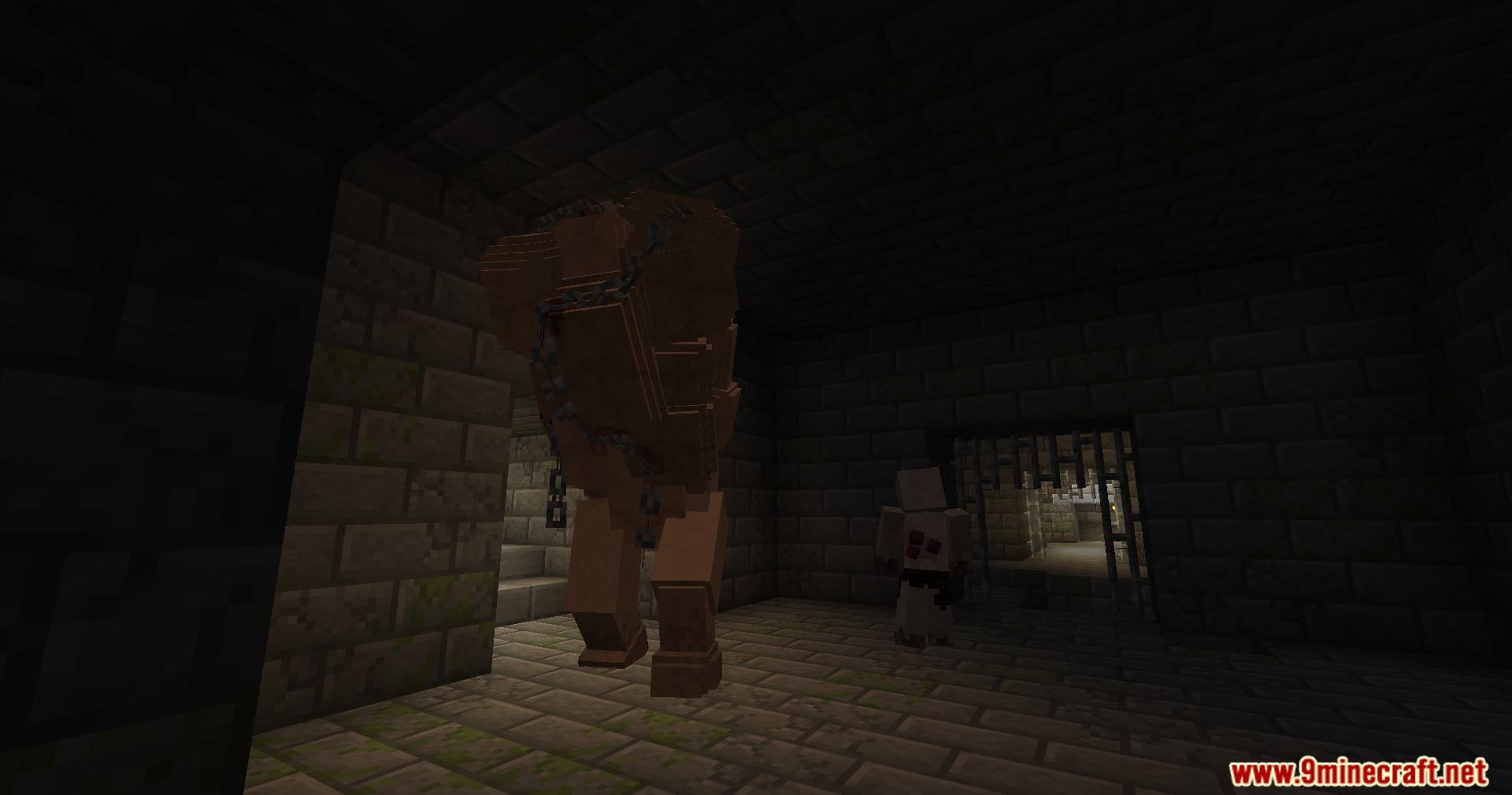 Giant Boulder monster standing in dungeon in Ultimate Zombie Apocalypse