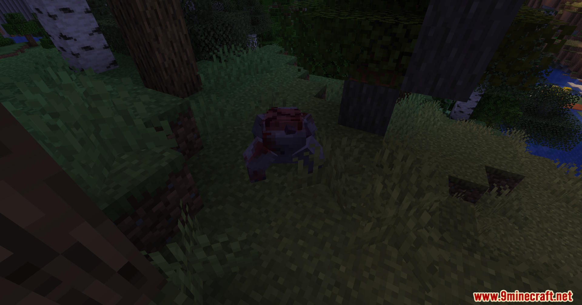 Small infected monster from Ultimate Zombie Apocalypse Mod in a forest