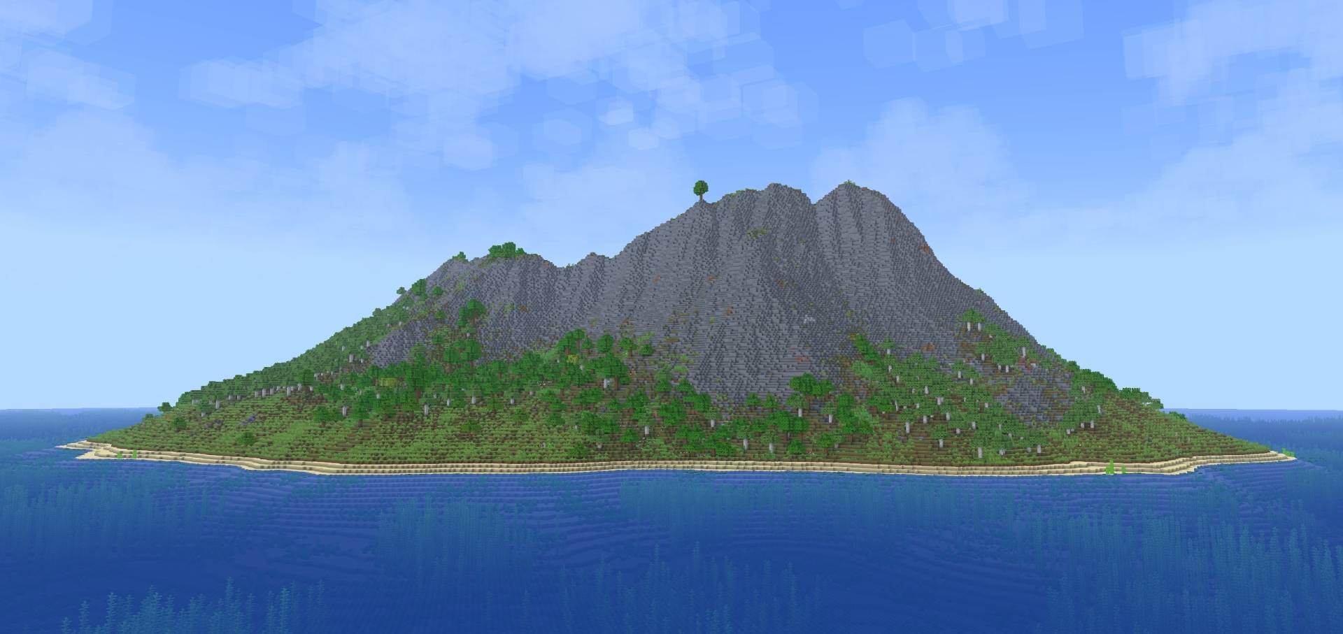 Volcano Island Survival Island 4 Achievements on Map MCPE/Bedrock Map Screenshot 1