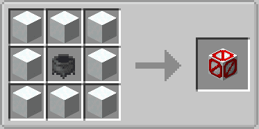 Weather Gate Mod Screenshot 13 Crafting recipe for the Snow Catcher block in Weather Gate Mod