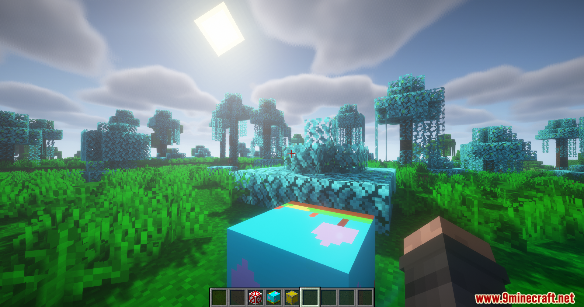 Weather Gate Mod Screenshot 9 Trees with blue leaves modified by the Weather Gate Mod