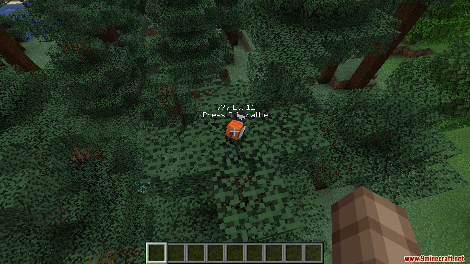 Wild Pokemon showing battle prompt text in Wild Battle API