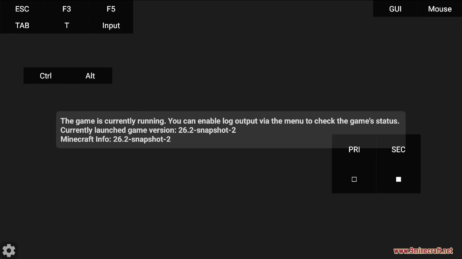 Loading terrain screen with cherry blossom trees and touch interface buttons