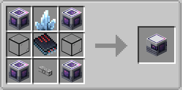 Crafting recipe for a new machine block in the mod
