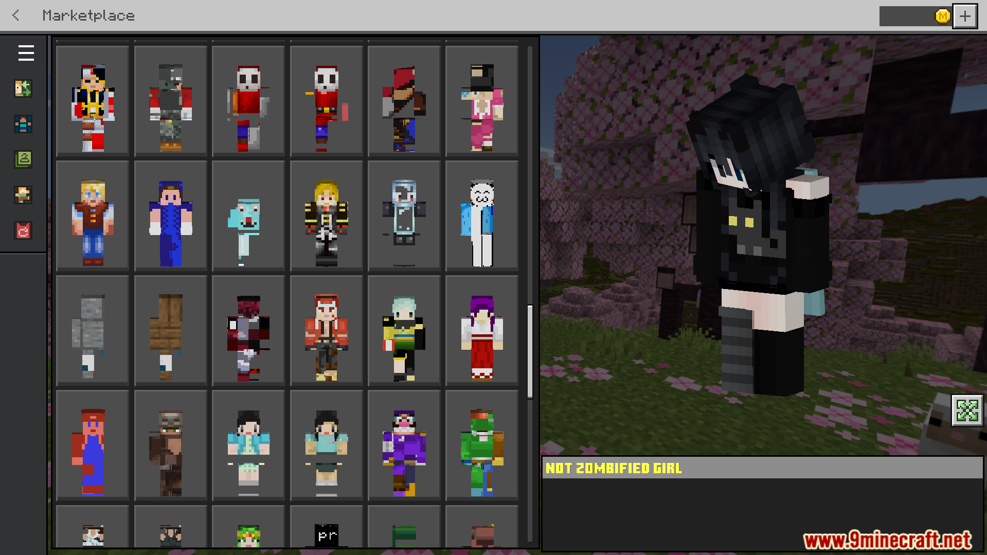 The skin pack adds 138 unique cosmetic options for your character