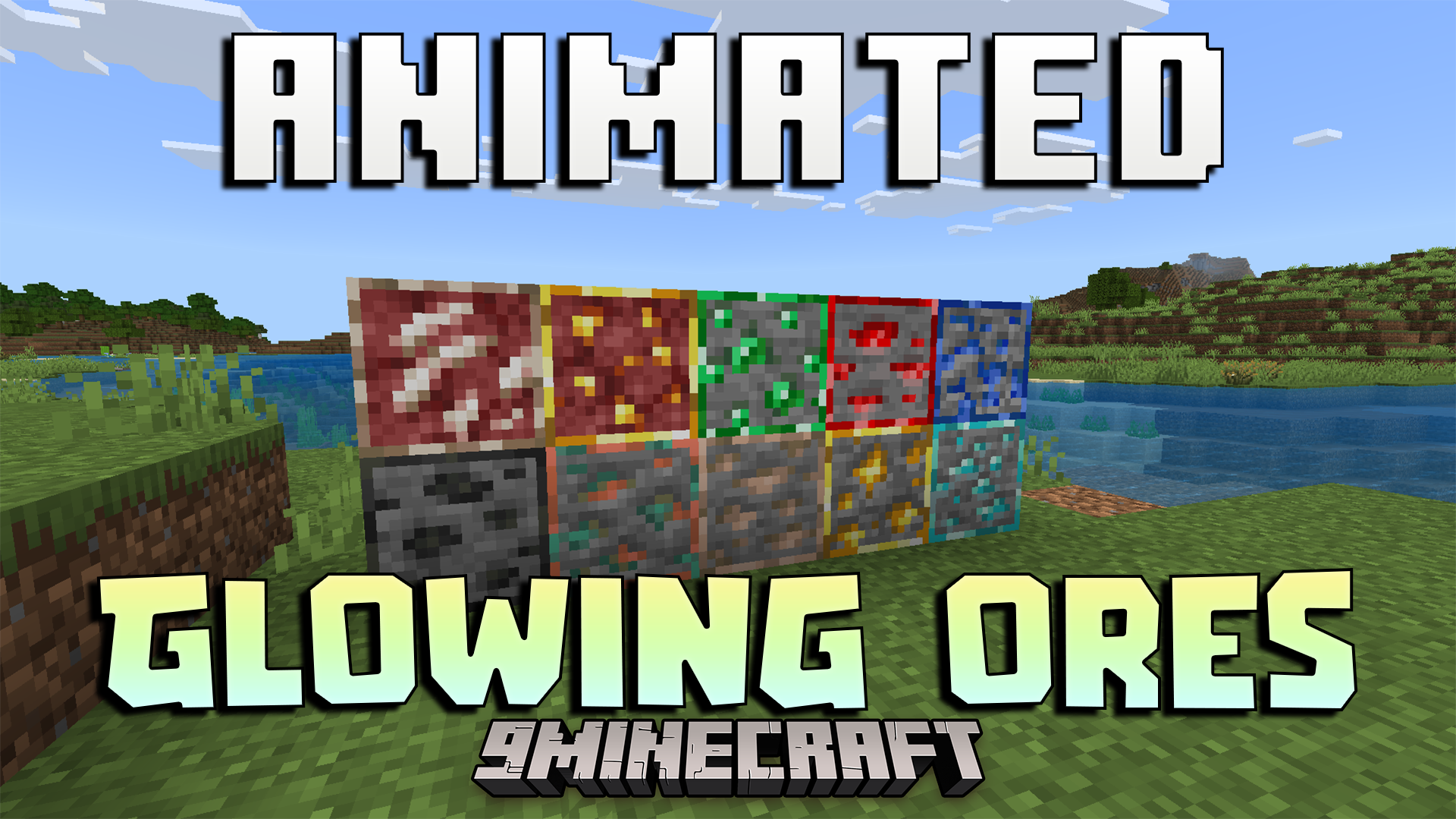 Animated Glowing Ores Texture Pack