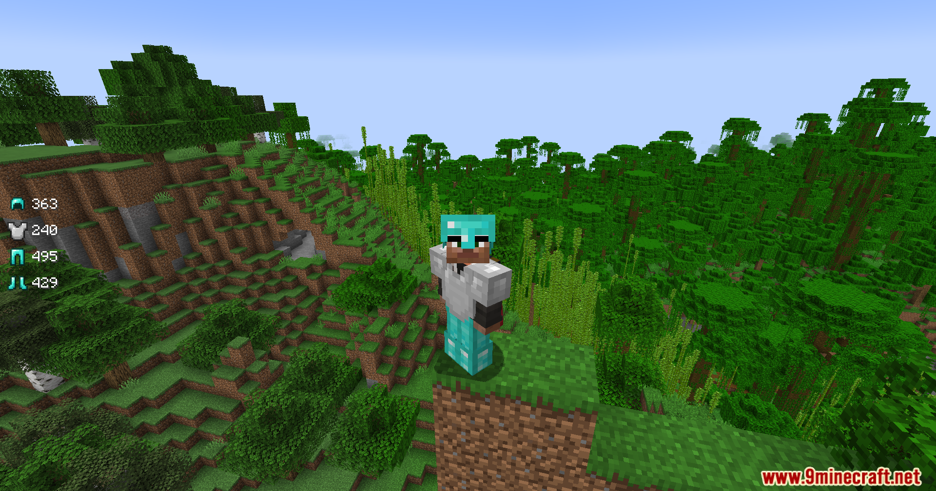 Armor Status Mod Screenshot 4 The Armor Status Mod displays gear durability levels on the game screen interface