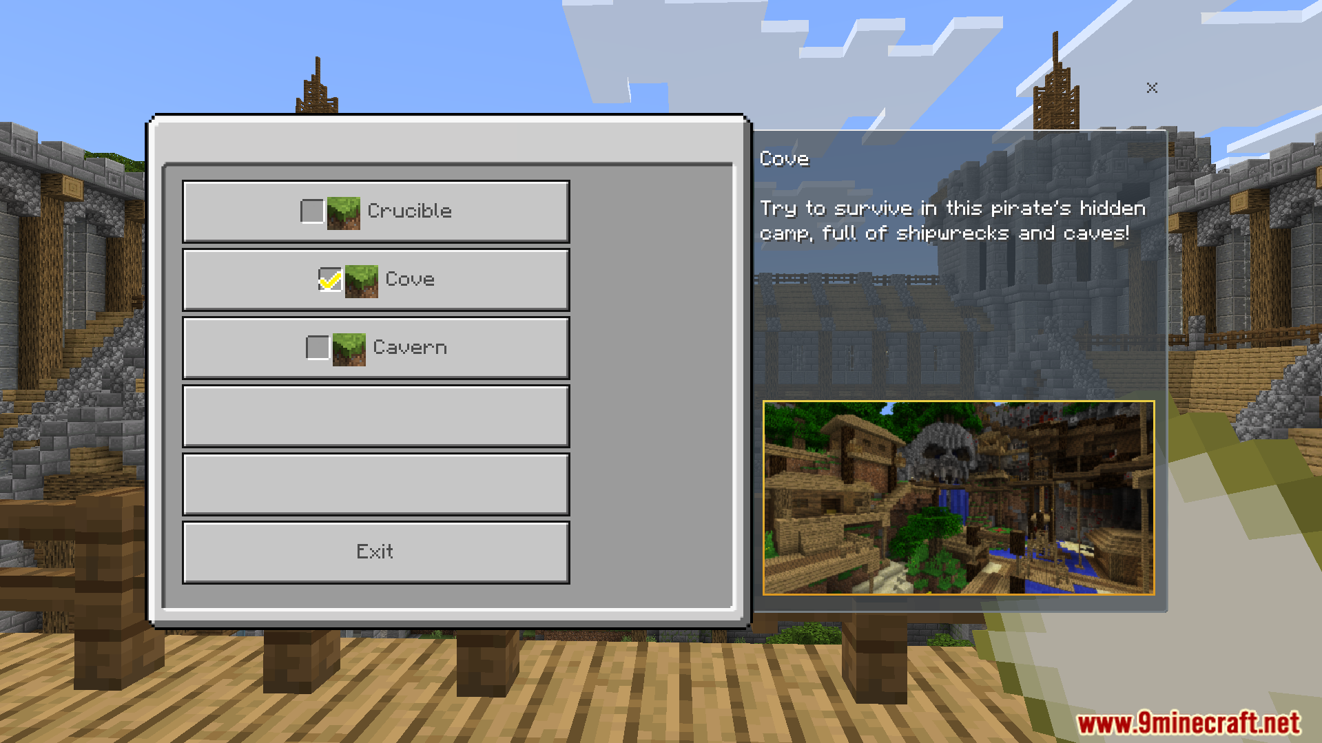 Players vote for the Cove arena in the pre game lobby
