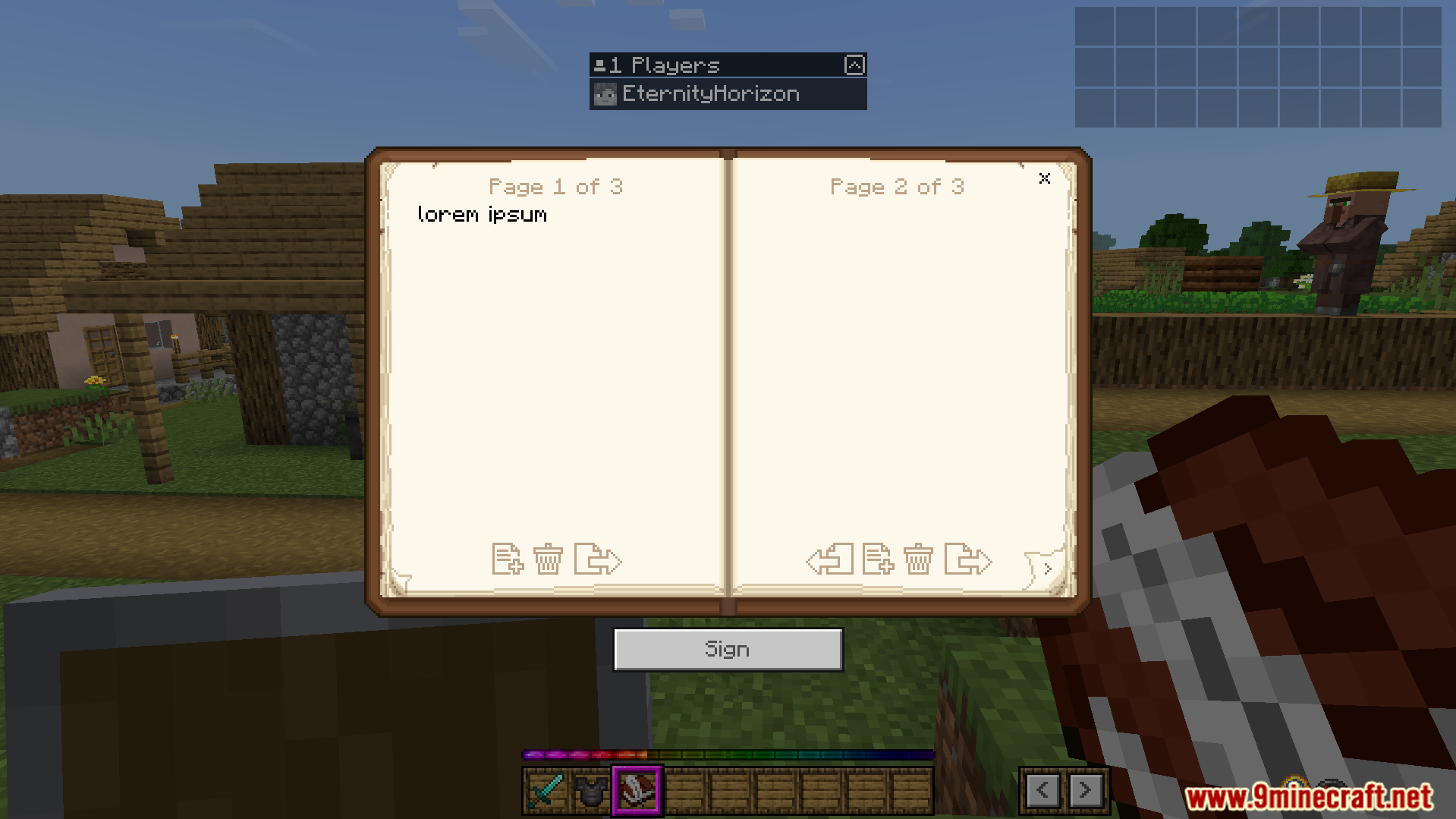 Bedrock Ui Plus Texture Pack Screenshot 12 An example of the addon's new user interface screens