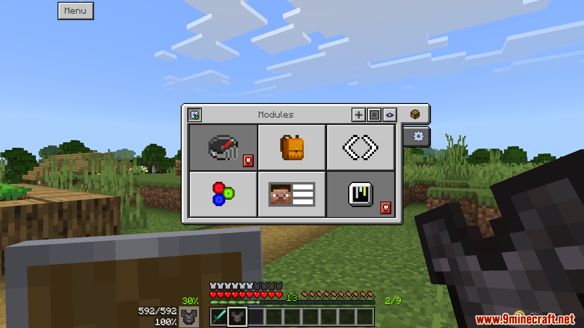 Bedrock Ui Plus Texture Pack Screenshot 5 A new menu lets you customize features like the crosshair style