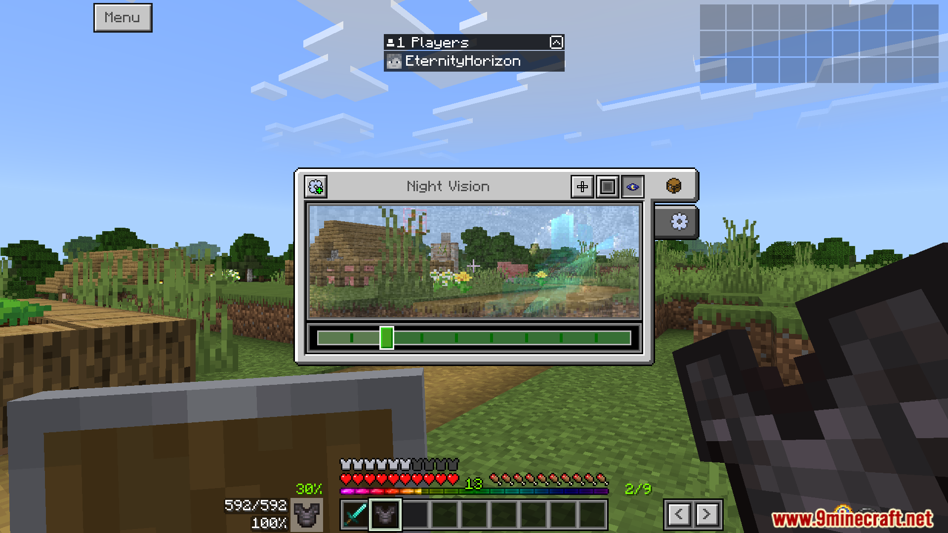 Bedrock Ui Plus Texture Pack Screenshot 7 The addon changes game screens to give you helpful information