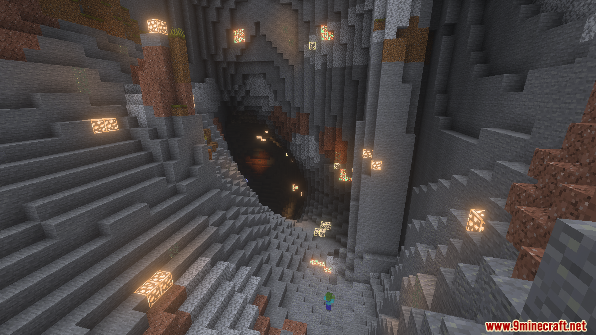 Clear night vision lets you spot glowing ores in dark caves