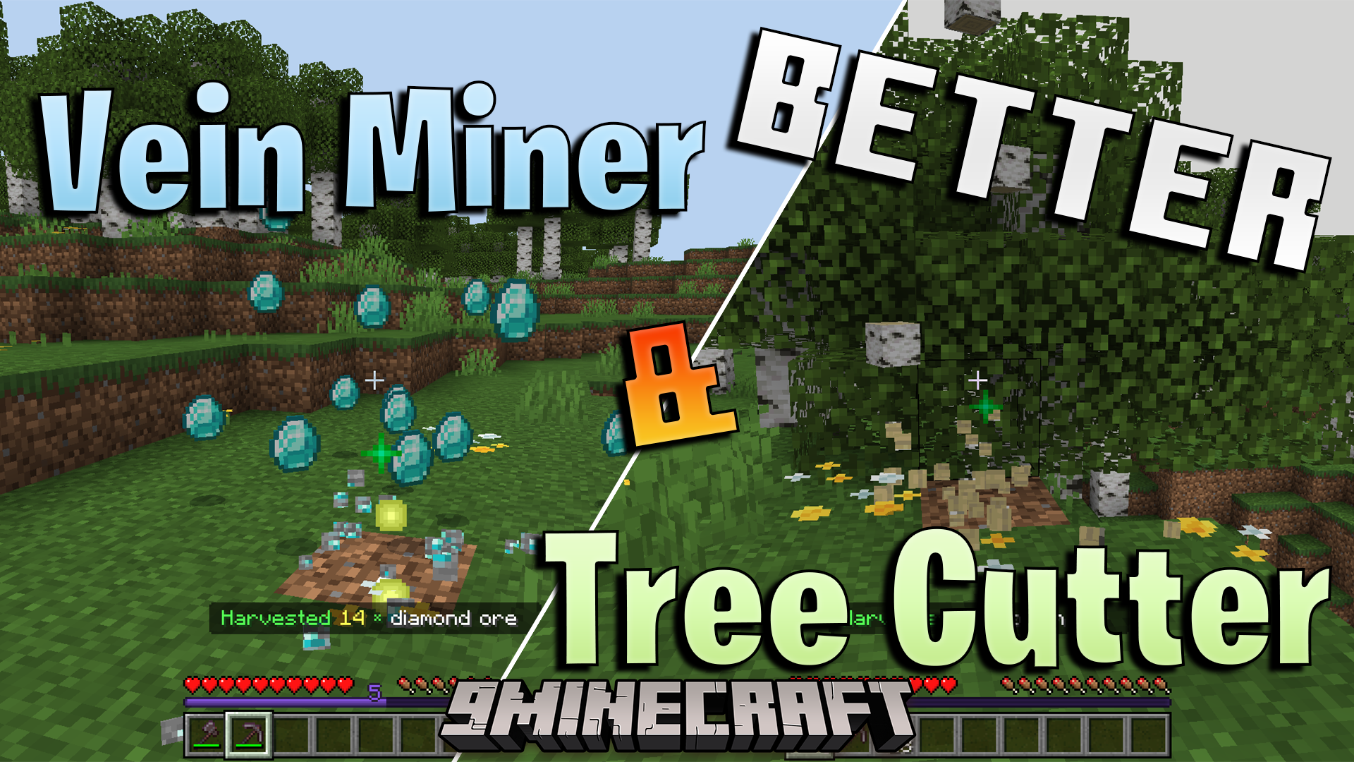 Better Vein Miner and Tree Cutter Addon