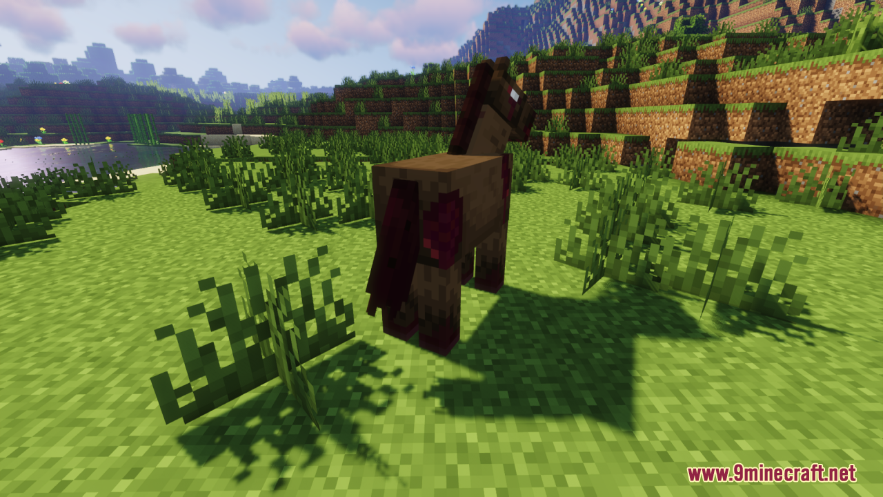 Rear view of the detailed zombie horse texture