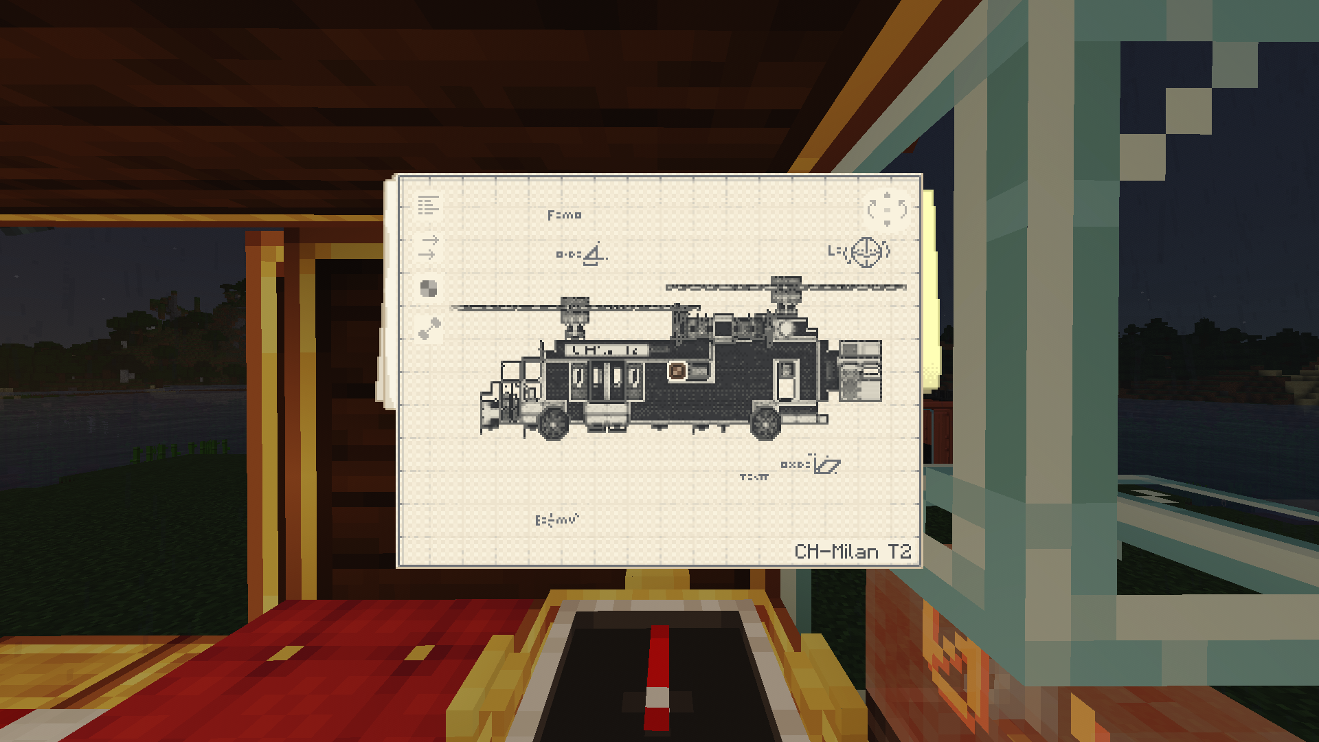 Ch Milan Schematic Screenshots 1 A blueprint displays the technical design of the Ch Milan cargo helicopter