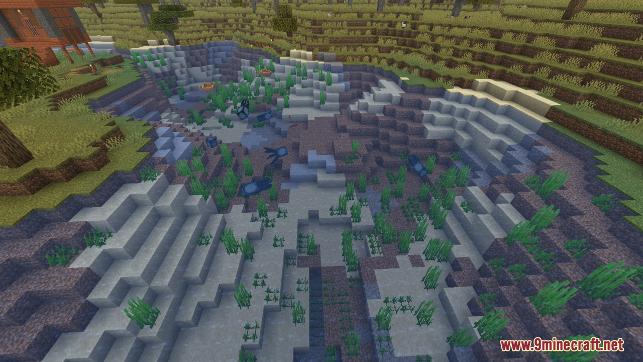 Clear water reveals the rocky bottom of a river