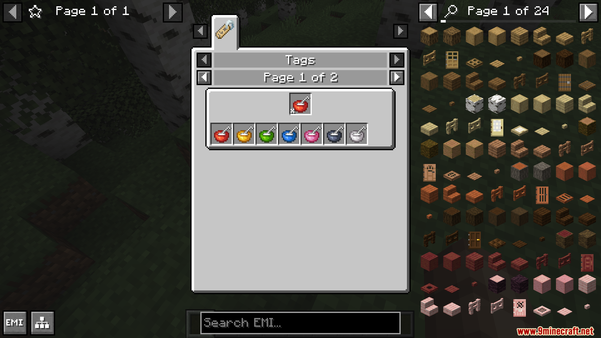 A menu showing different colored apples in the game