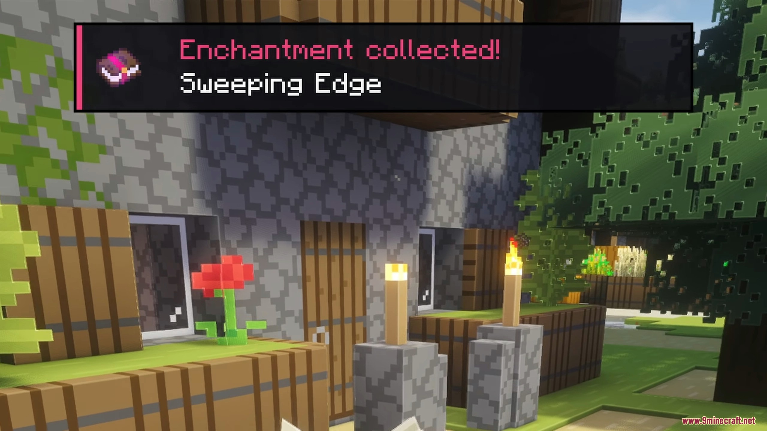 Collect Everything Mod Screenshot 12 A notification for collecting the Sweeping Edge enchantment