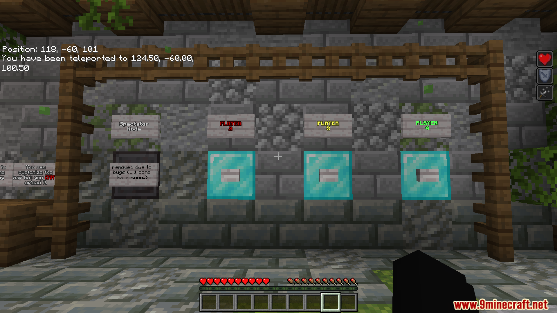 A player selection area for joining the battle in the arena