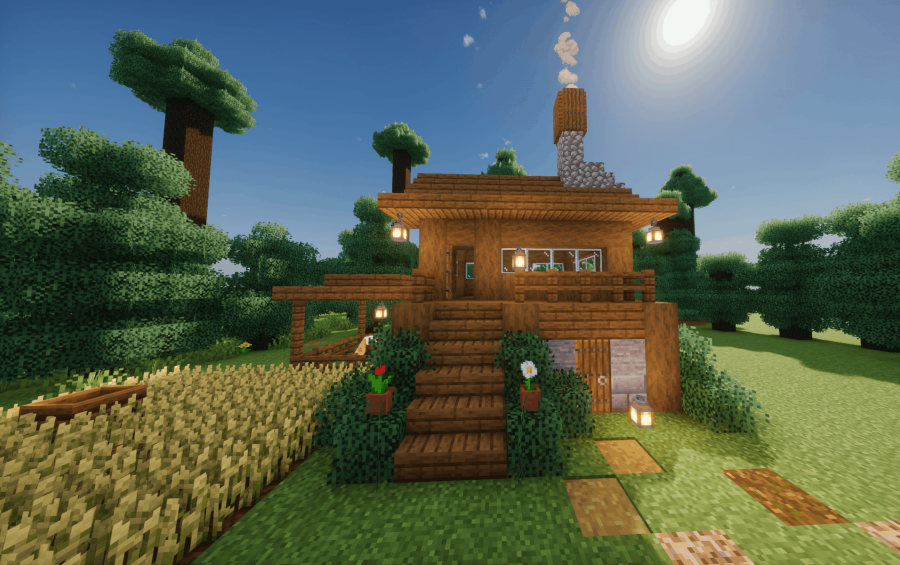 Cozy Spruce Log House Schematic Thumbnail