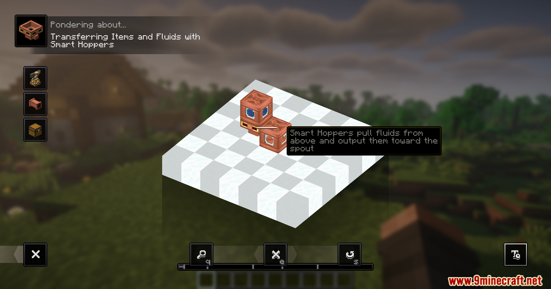 Create Fluidlogistic Mod Screenshot 11 Smart Hoppers pull fluids from above and output them toward the spout