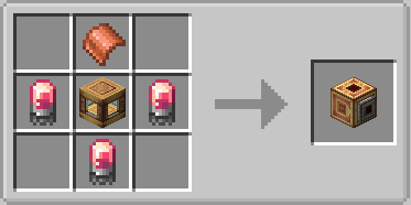 Create Fluidlogistic Mod Screenshot 16 Crafting recipe for a fluid packager block using brass casing and tubes