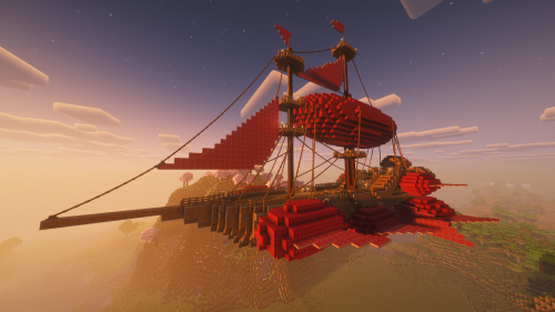 Crimson Twilight the Ultimate Flying Survival Ship Schematic Thumbnail