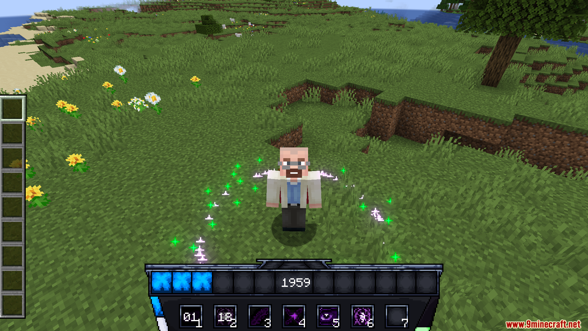Cursed Fate Wither Rose Mod Screenshot 4 Player activating a special ability that creates a ring of glowing particles