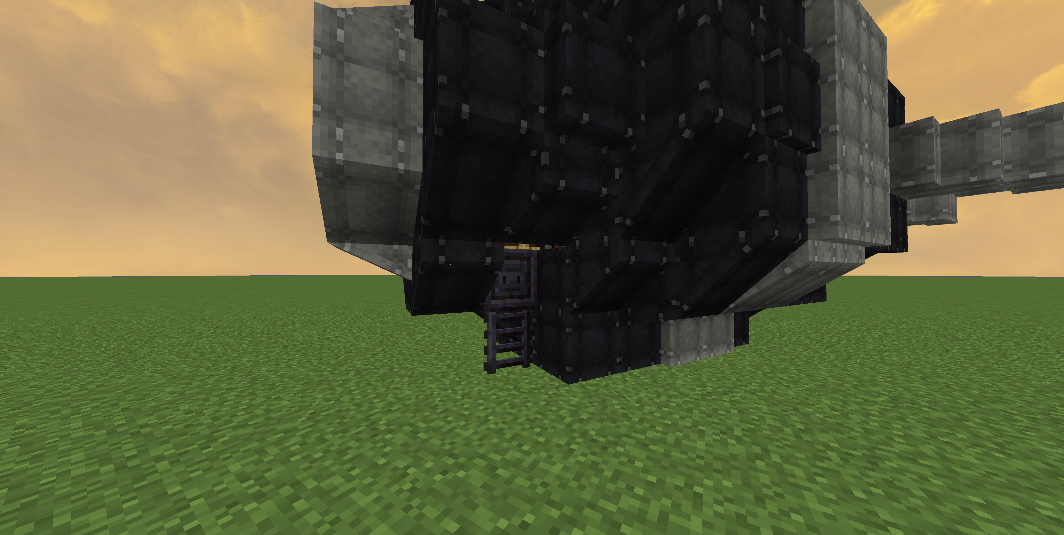 A close view shows the dark