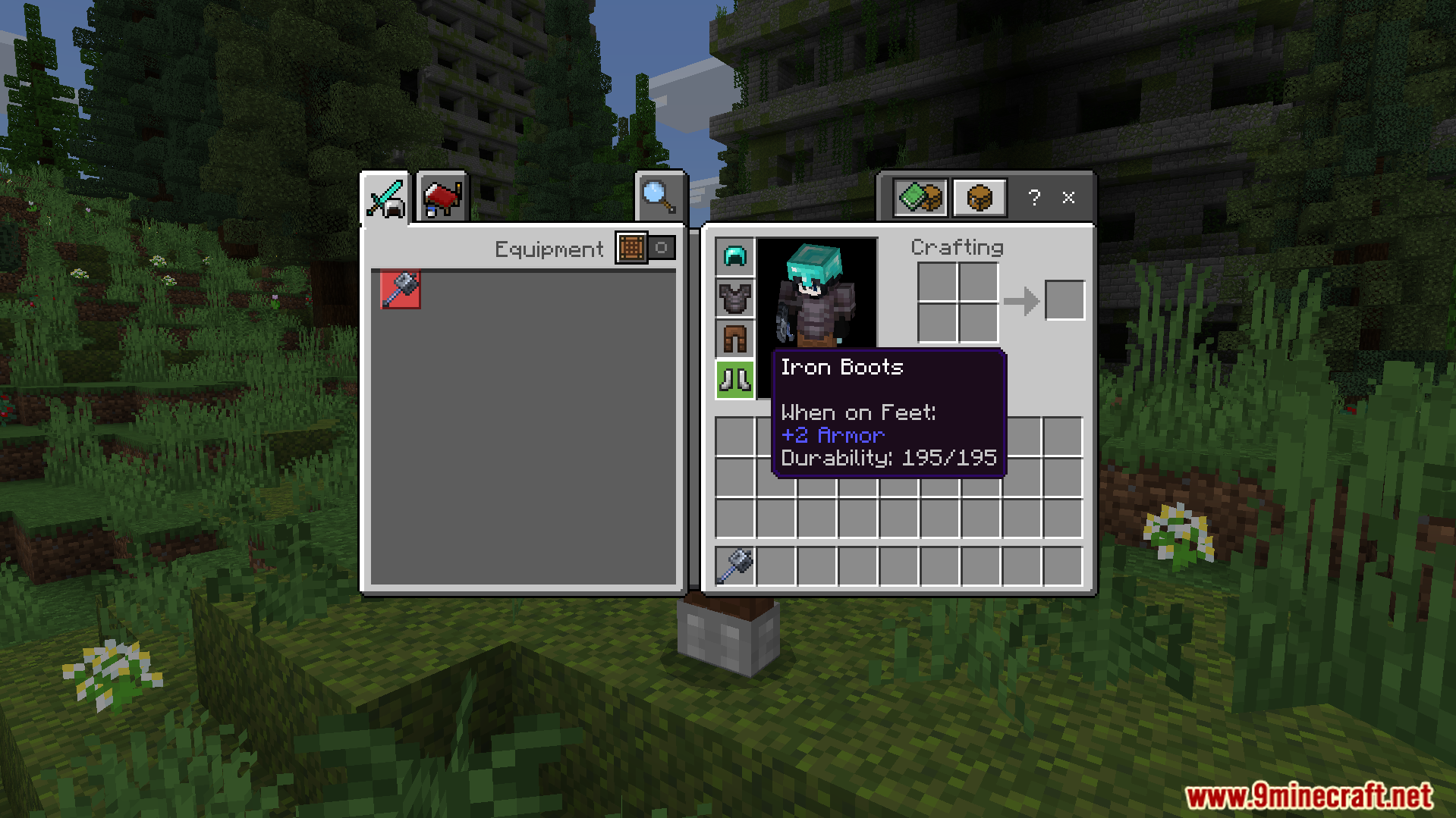 Durability Viewer Texture Pack Screenshot 2 The addon shows the exact durability numbers for your armor