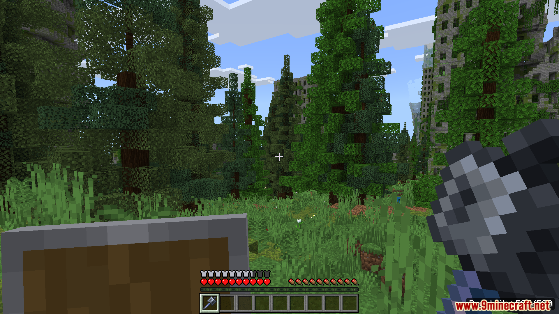 Durability Viewer Texture Pack Screenshot 4 See your tool and shield durability directly on the screen
