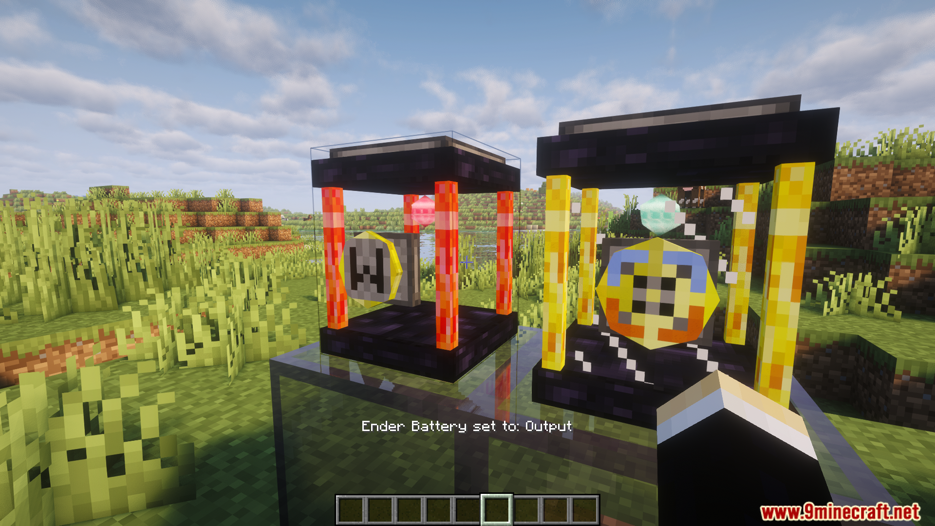 Setting an Ender Battery to output mode for power