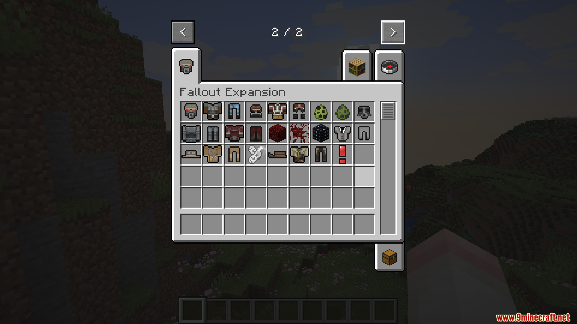 Fallout Expansion mod items in creative inventory tab