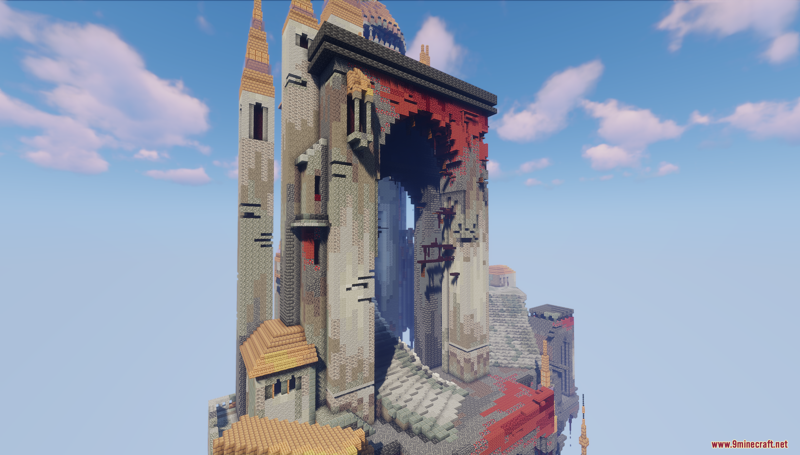 Floating Citadel Map Screenshot 10 Massive stone archway and grand staircase built high in the sky