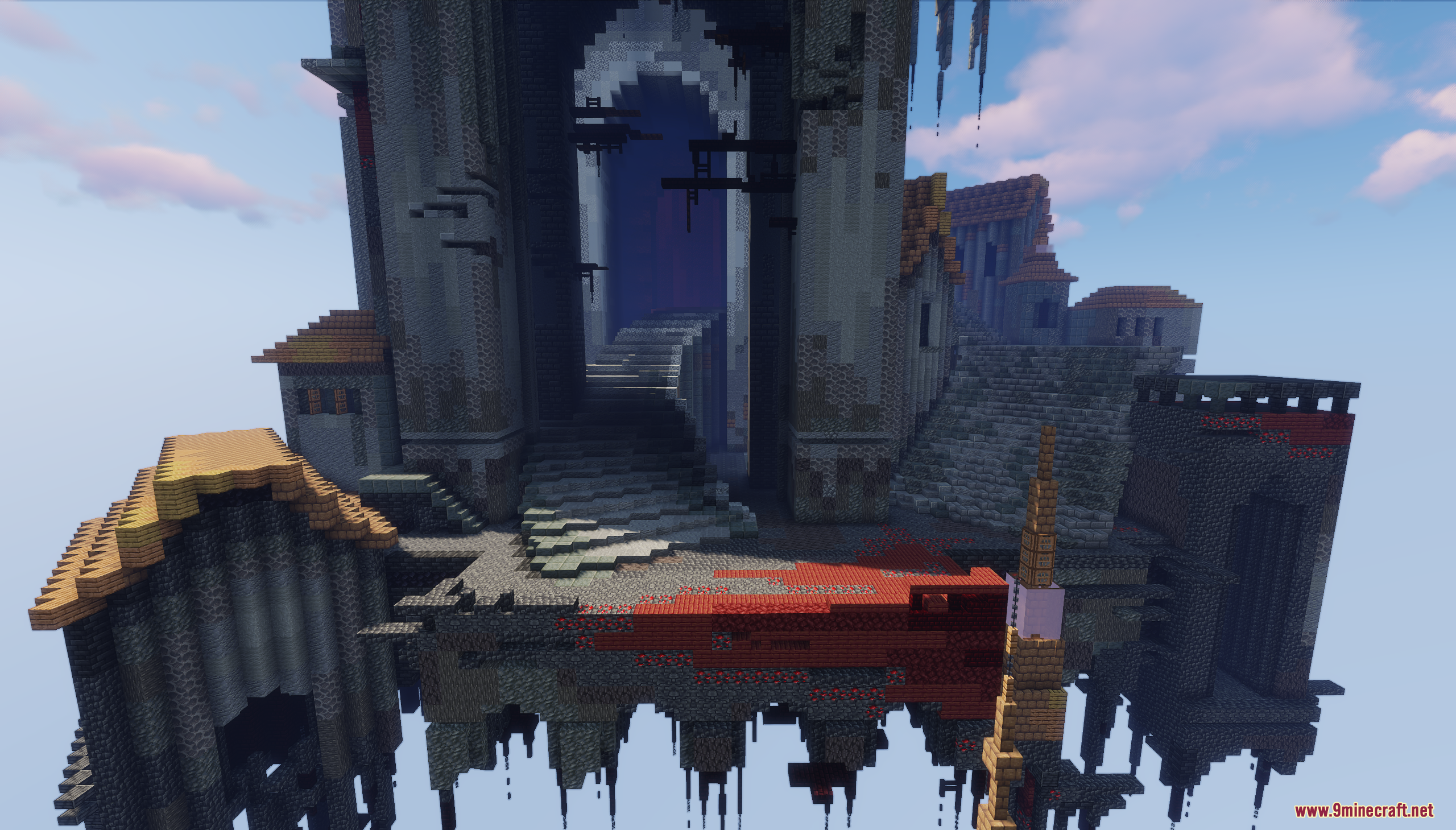 Floating Citadel Map Screenshot 2 Close view of the floating citadel showing stone stairs and ruined architecture
