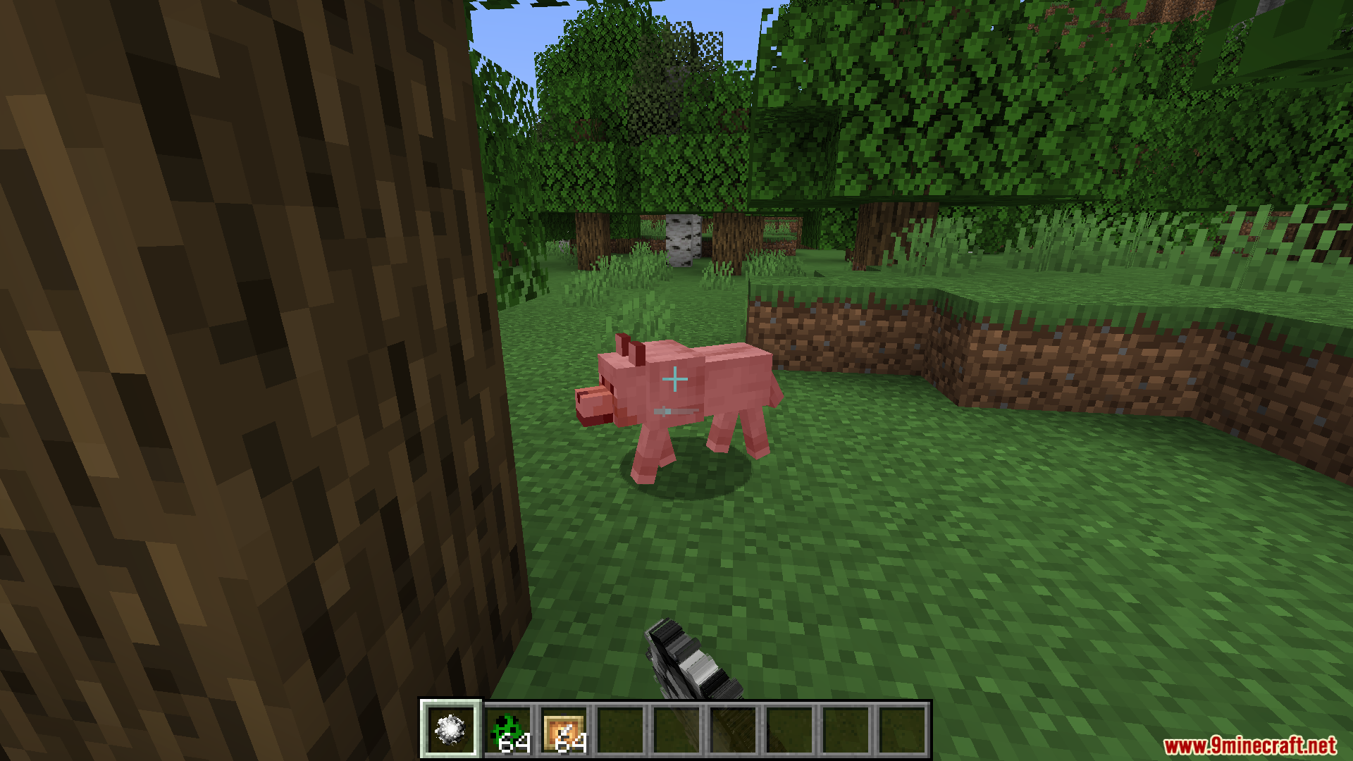 Player attempts to copy an item from a pig