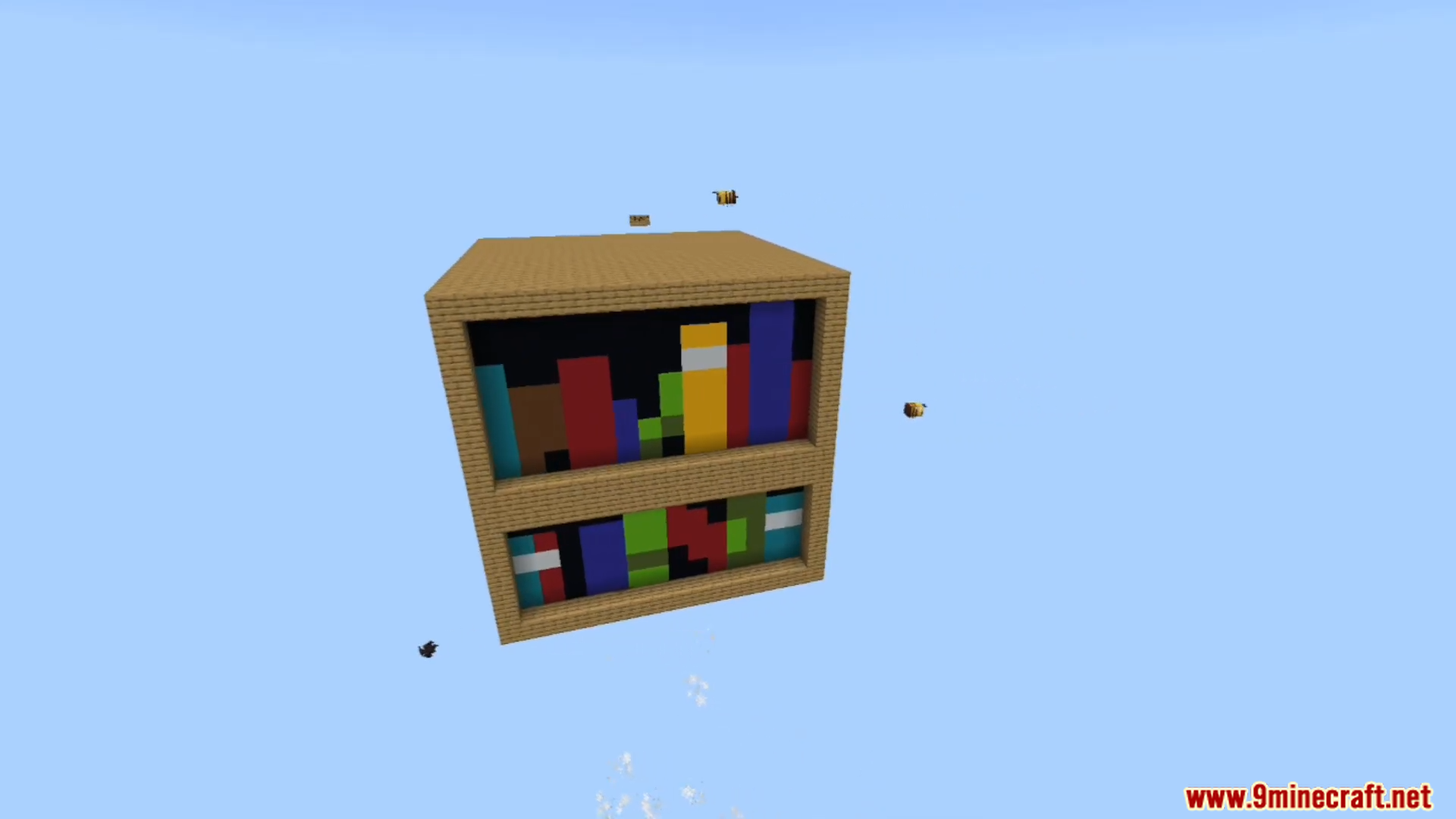 Giant One Block Map Screenshot 10 A gigantic bookshelf block provides a massive starting area