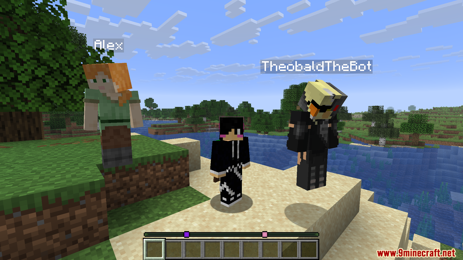HeroBot Mod adds controllable bots like Alex and TheobaldTheBot